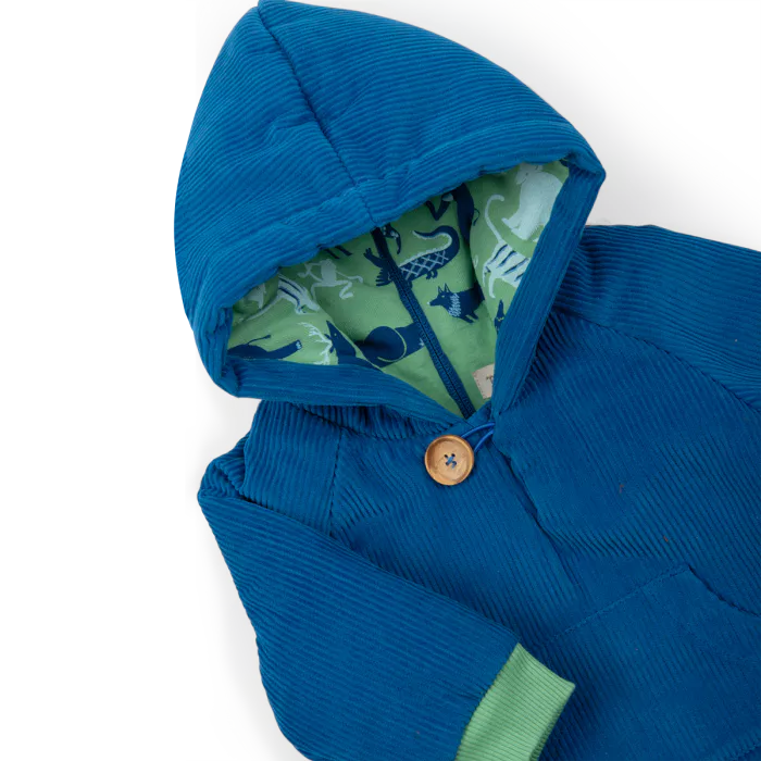 Manteau velours côtelé bleu | Matteo – Image 3