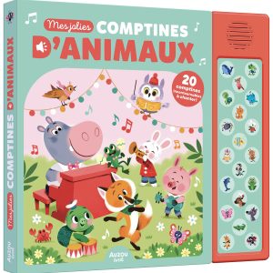 Mes jolies comptines d’animaux | 20 puces sonores