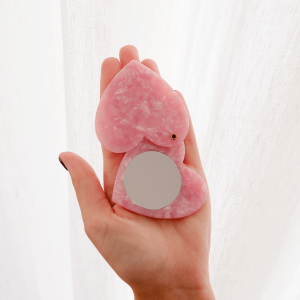 Miroir cœur | Rose