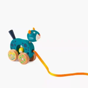 Petit jouet à tirer Zimba | Dans la jungle