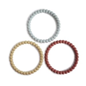 Bracelets de dentition perles silicone Mushie