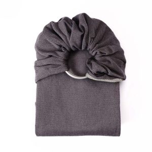 Écharpe anthracite de portage sans nœud Sling tissé de Néobulle