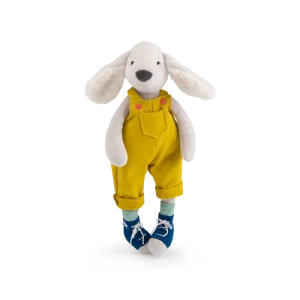 Poupée chien Pilou jaune | Puce & Pilou