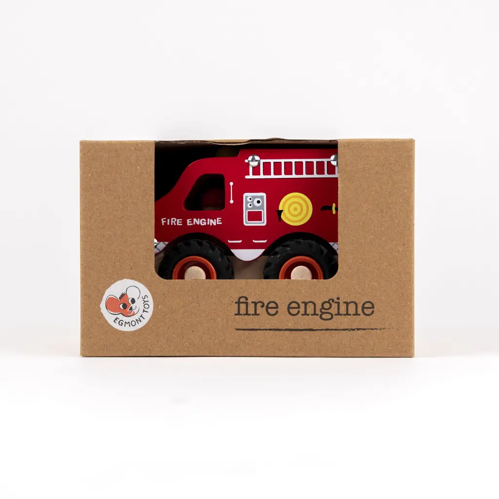 Camion de pompiers en bois – Image 3