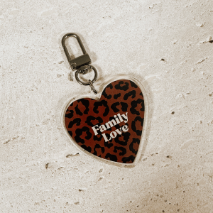 Porte-Clés Léopard marron foncé | Family love