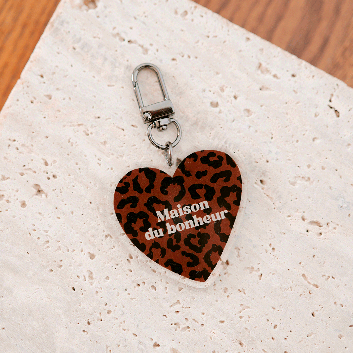 Porte-Clés Léopard marron foncé | Maison du bonheur