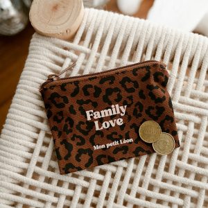 Porte-Monnaie Léopard | Marron Family Love