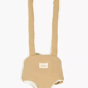 Porte-poupée en gaze de coton latte