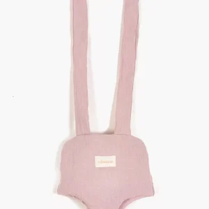 Porte-poupée en gaze de coton rose orchidée