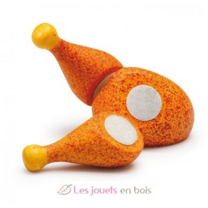 Poulet grillé en bois à couper