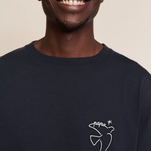 Le t-shirt brodé papa bird | Homme
