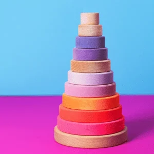 Grande tour à empiler rose néon – Grimm’s X NEON