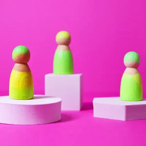 3 personnages vert néon- Grimm’s X NEON