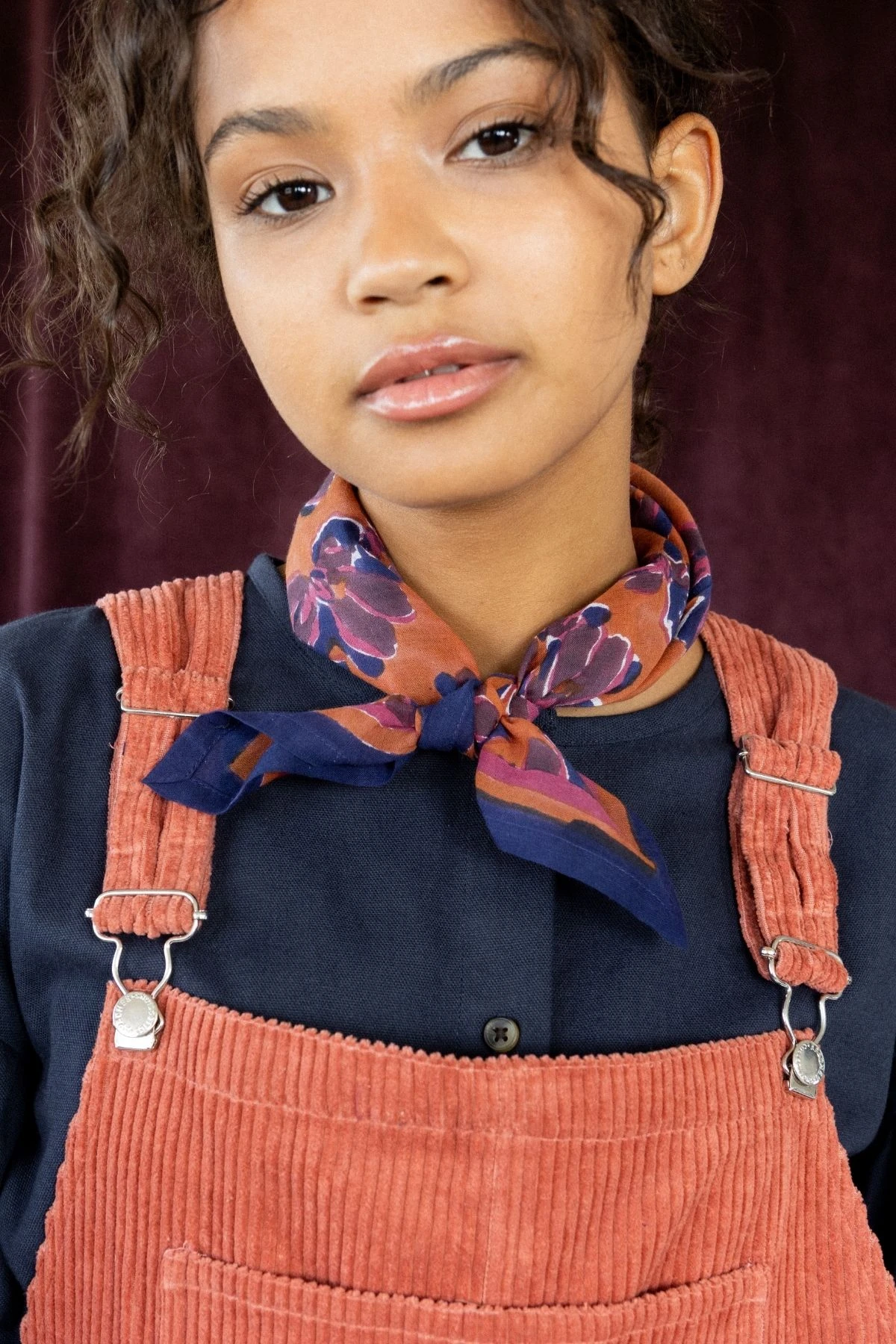 Foulard Manika Dupitta | Violeta rust – Image 3