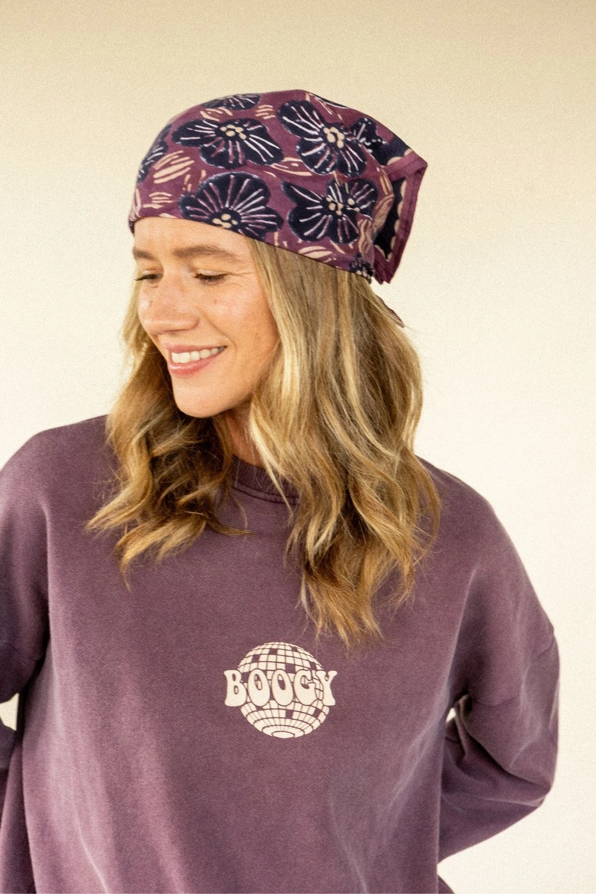 Foulard Manika Amaryllis | Cassis – Image 3