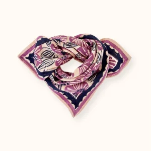 Foulard Manika Amaryllis | Macadamia cherry