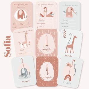 COFFRET DE CARTE DE NAISSANCE SOFIA