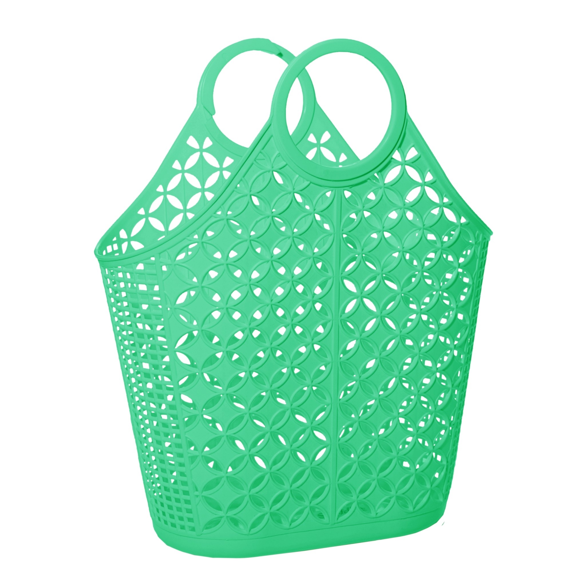 Grand panier en plastique vert de Sun Jellies