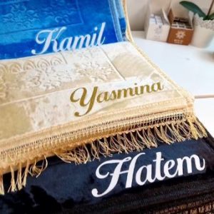 Tapis de prière personnalisé