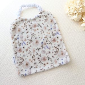 Bavoir éponge | Fleurs bleues