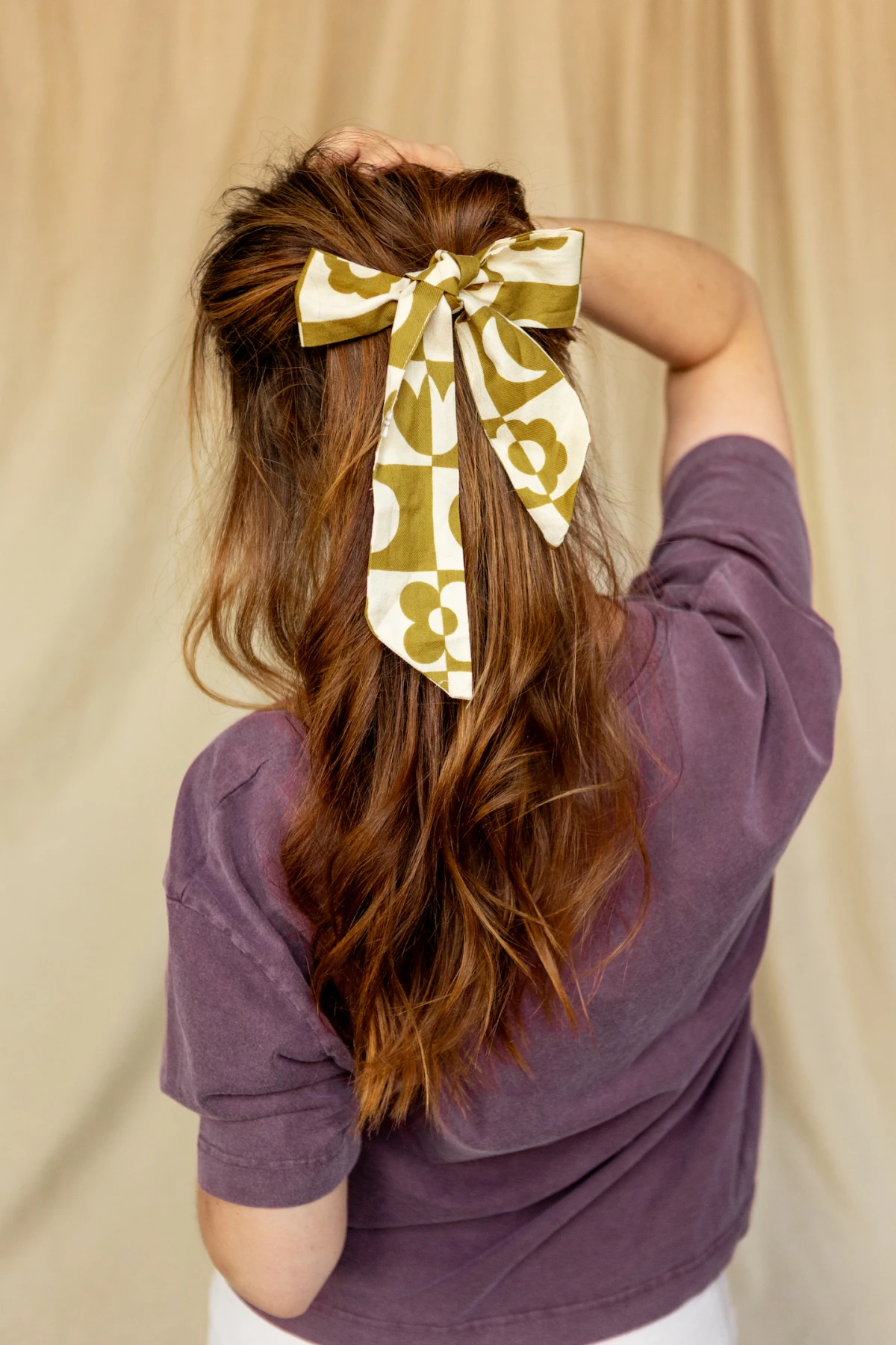 Ruban Nisha Damier | Tobacco – Image 2