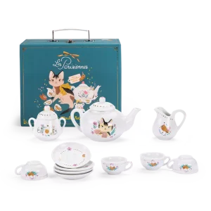 Valise dinette à thé céramique | Les Parisiennes